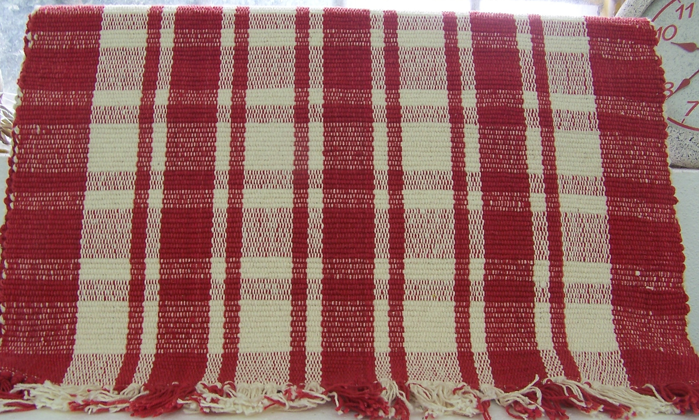 Tappeto Chek rosso 50x80